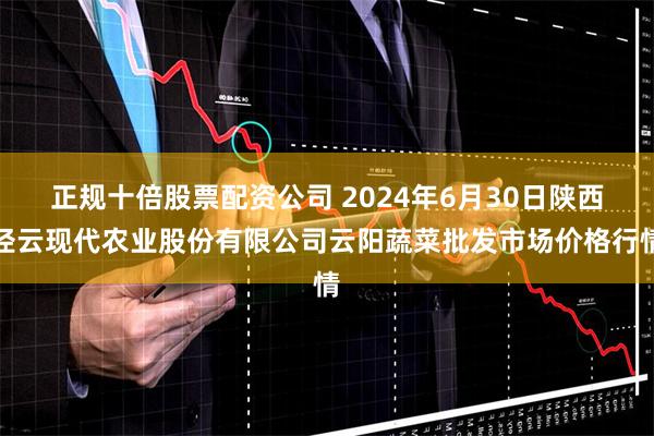 正规十倍股票配资公司 2024年6月30日陕西泾云现代农业股份有限公司云阳蔬菜批发市场价格行情